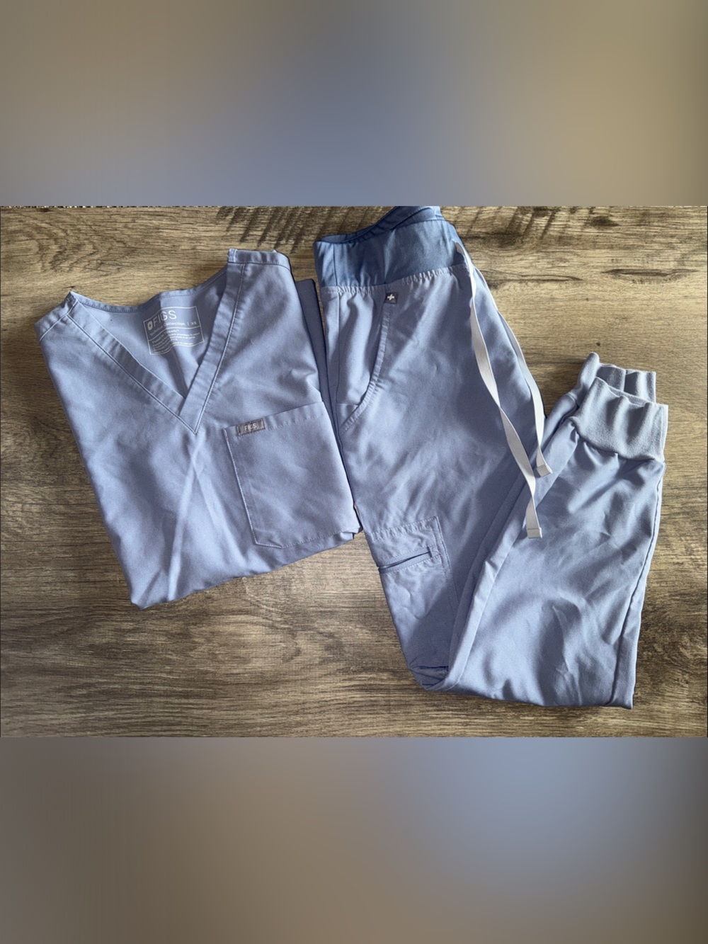 FIGS women’s scrub set XS heather indigo